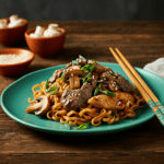 İstiridye Soslu Etli Noodle